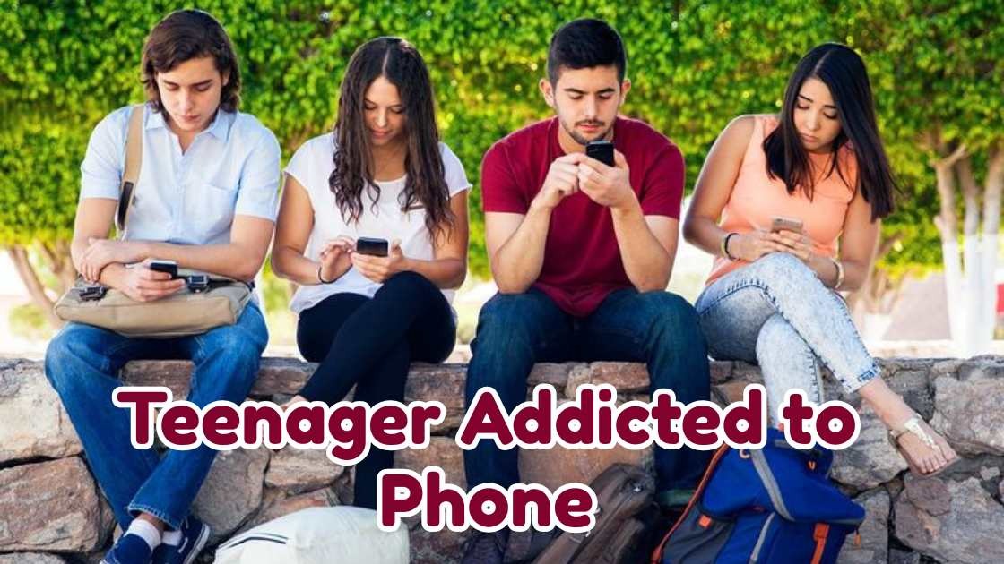 teenager addicted to phone
