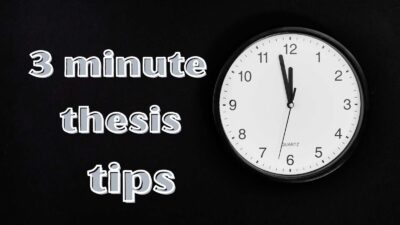 3 minute thesis tips